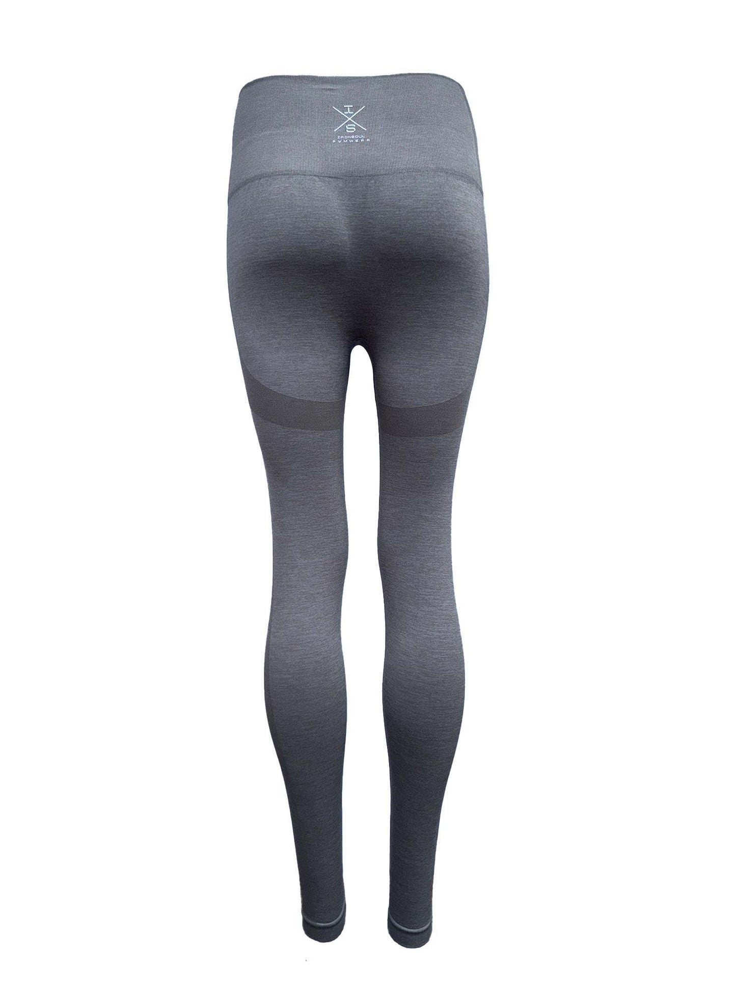 CurveCandy Taupe naadloze legging met sneldrogende stof en perfecte pasvorm voor intensieve workouts