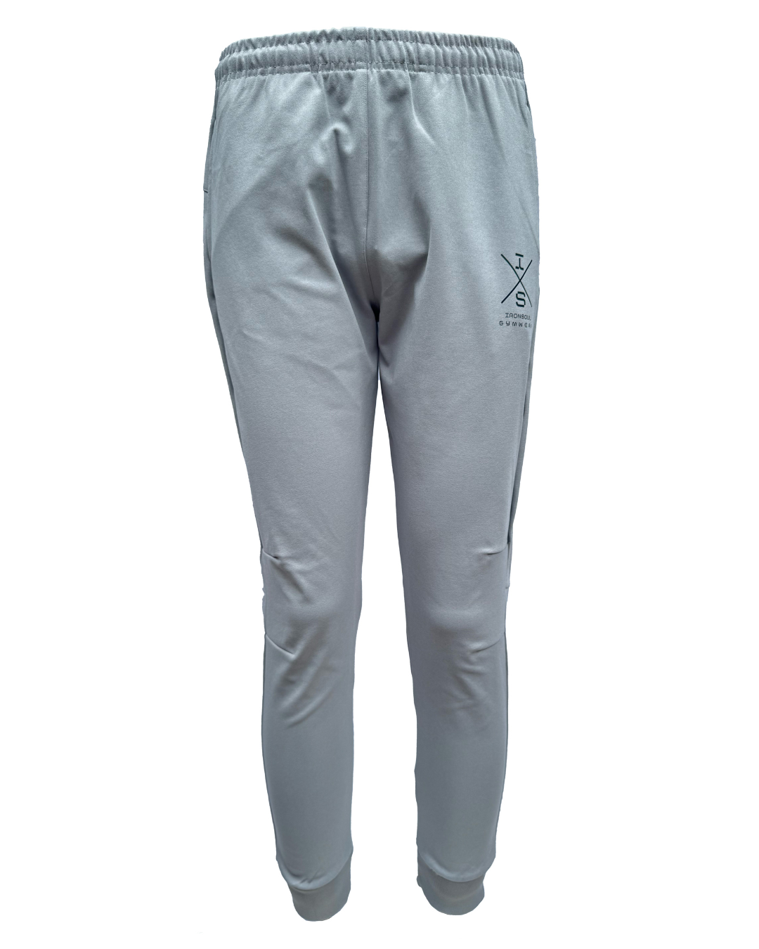 AlphaTrack Grijze performance jogger broek met elastische tailleband en ademend polyester