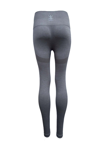 CurveCandy Taupe naadloze legging met sneldrogende stof en perfecte pasvorm voor intensieve workouts