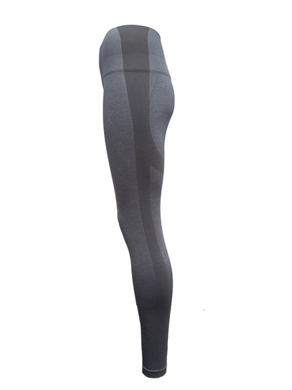 CurveCandy Taupe naadloze legging met sneldrogende stof en perfecte pasvorm voor intensieve workouts
