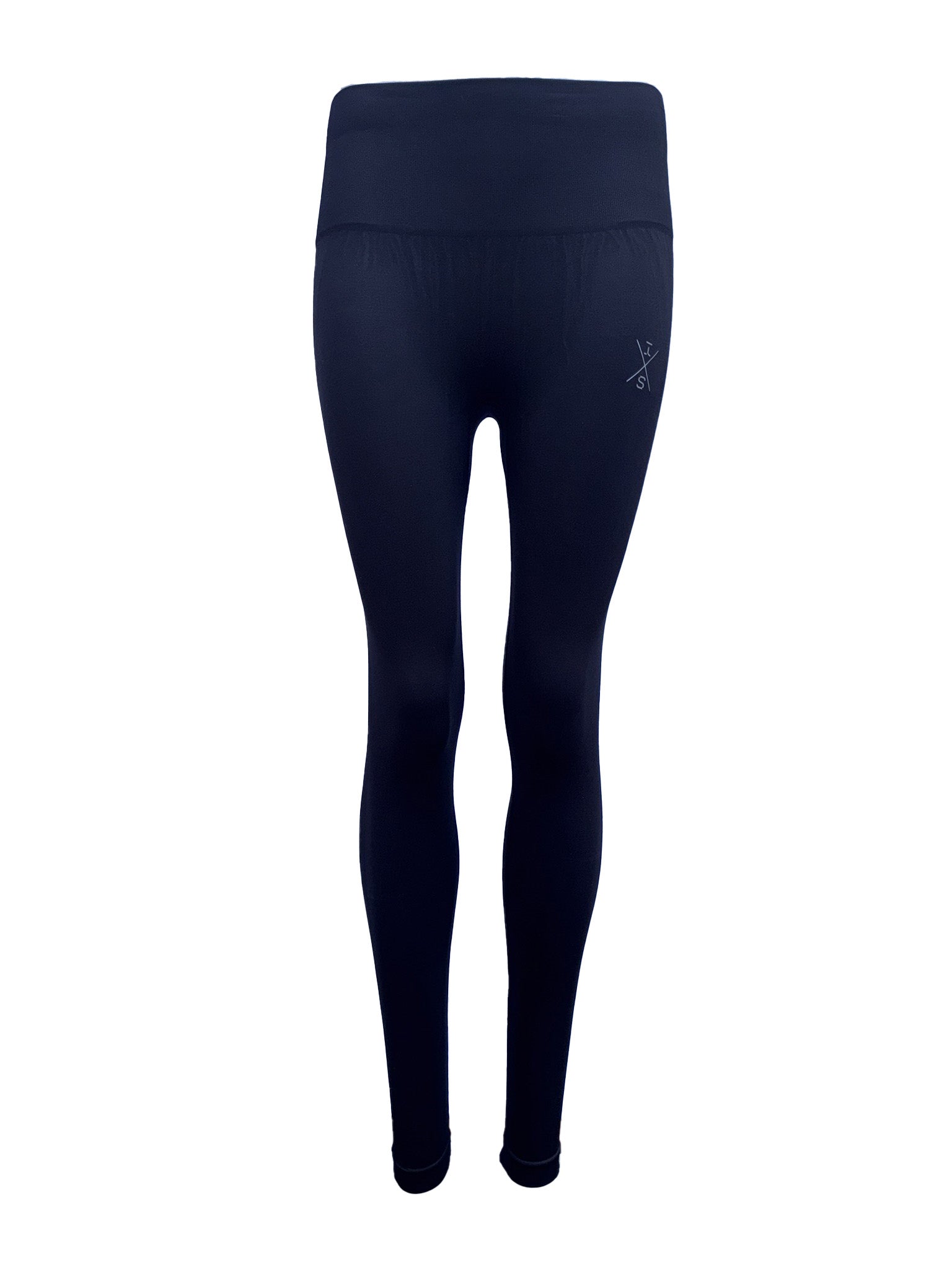CurveCandy Zwart naadloze legging met sneldrogende stof en perfecte pasvorm voor intensieve workouts